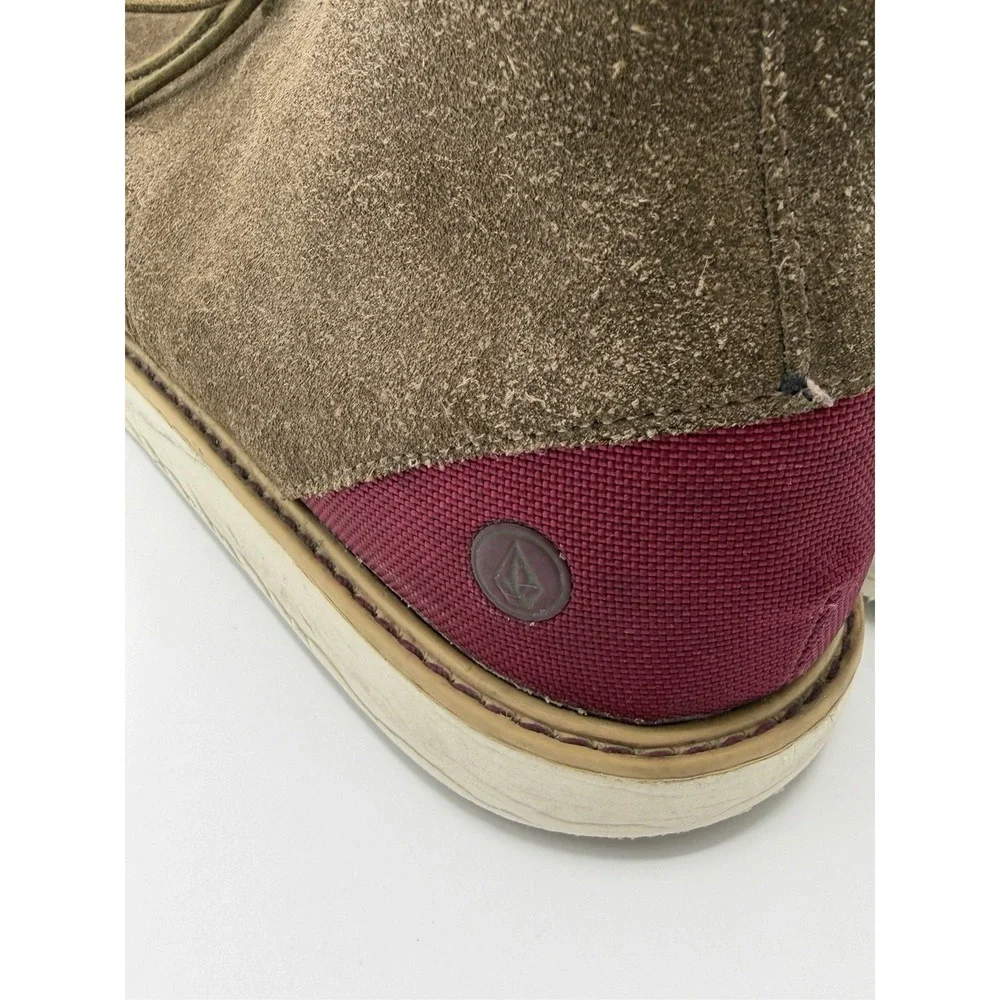 Volcom Suede Chukka Boots Shoes Mens Size 12 Brown Skate Skater‎ Punk